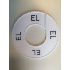 Maatring 9cm wit/zw EL Td05601910